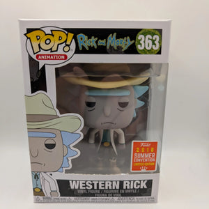 Funko Pop Rick and Morty - Western Rick #363 FRENLY BRICKS - Open 7 Days