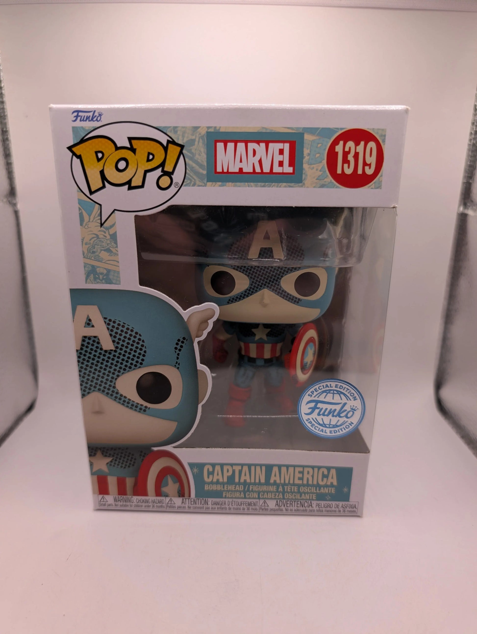 Marvel 1319 Captain America Pop Vinyl Special Edition FRENLY BRICKS - Open 7 Days