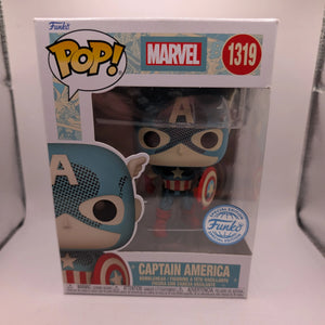 Marvel 1319 Captain America Pop Vinyl Special Edition FRENLY BRICKS - Open 7 Days