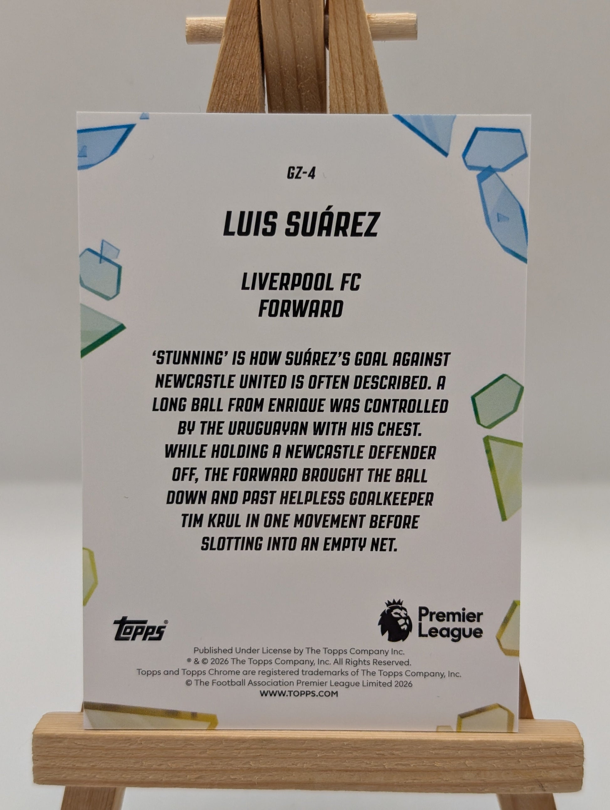 Luis Suarez 2026 Topps Chrome Premier League Golazo /10 Liverpool FRENLY BRICKS - Open 7 Days