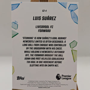 Luis Suarez 2026 Topps Chrome Premier League Golazo /10 Liverpool FRENLY BRICKS - Open 7 Days