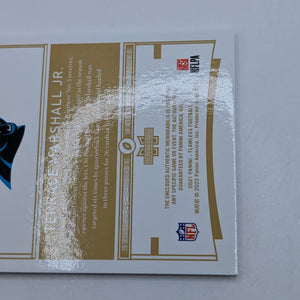 TERRACE MARSHALL JR 2021 FLAWLESS RPA ROOKIE PATCH RUBY RC AUTO /15 FRENLY BRICKS - Open 7 Days