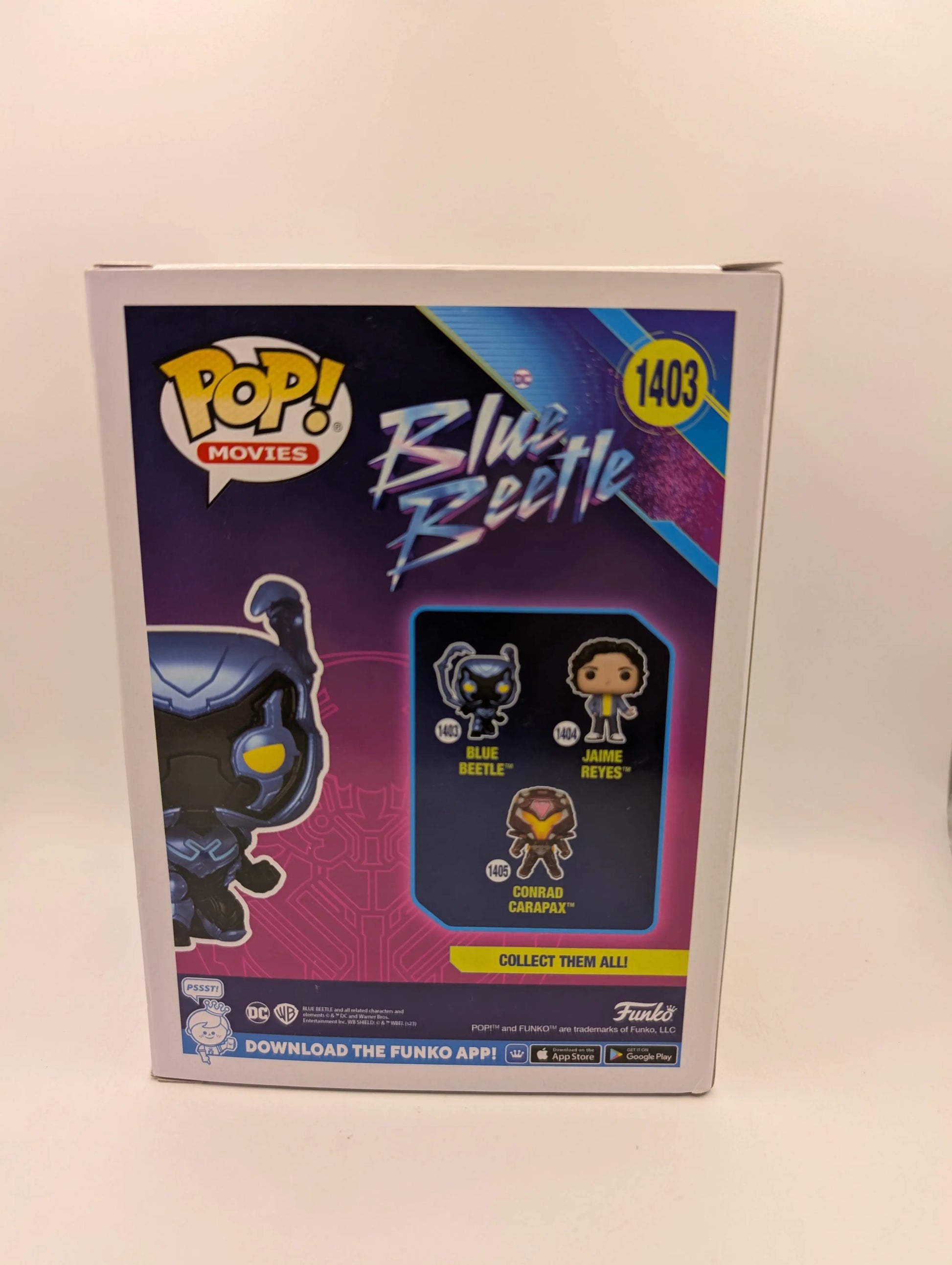Blue Beetle - Blue Beetle #1403 CHASE Glow in the Dark Limited Edition Funko Pop FRENLY BRICKS - Open 7 Days