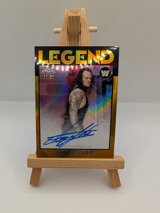 2026 Topps Chrome WWE UNDERTAKER 1986 Legend Autograph Auto Gold /50 FRENLY BRICKS - Open 7 Days