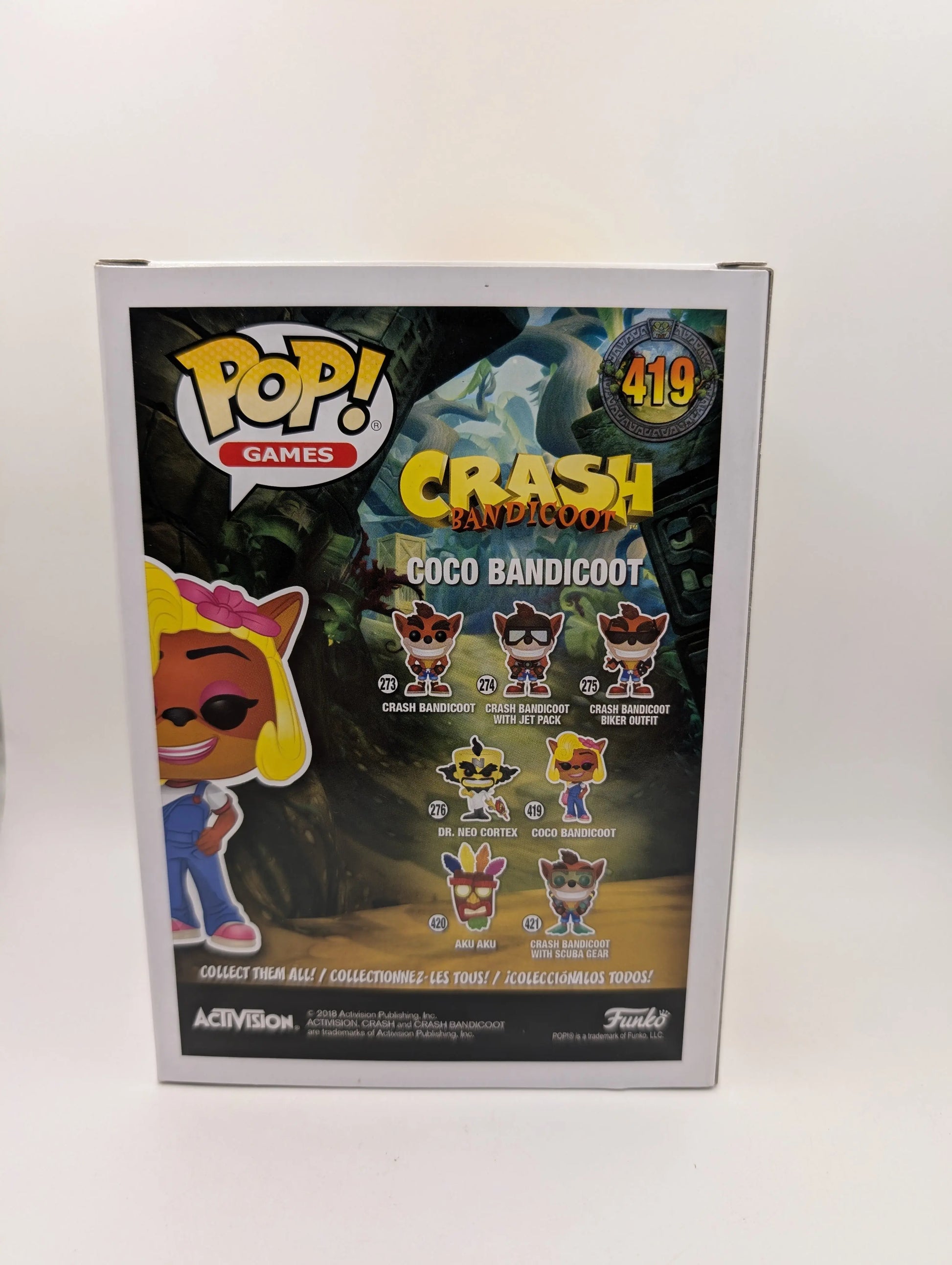 Coco Bandicoot Funko Pop Vinyl Figure Crash Bandicoot #419 FRENLY BRICKS - Open 7 Days