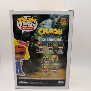 Coco Bandicoot Funko Pop Vinyl Figure Crash Bandicoot #419 FRENLY BRICKS - Open 7 Days