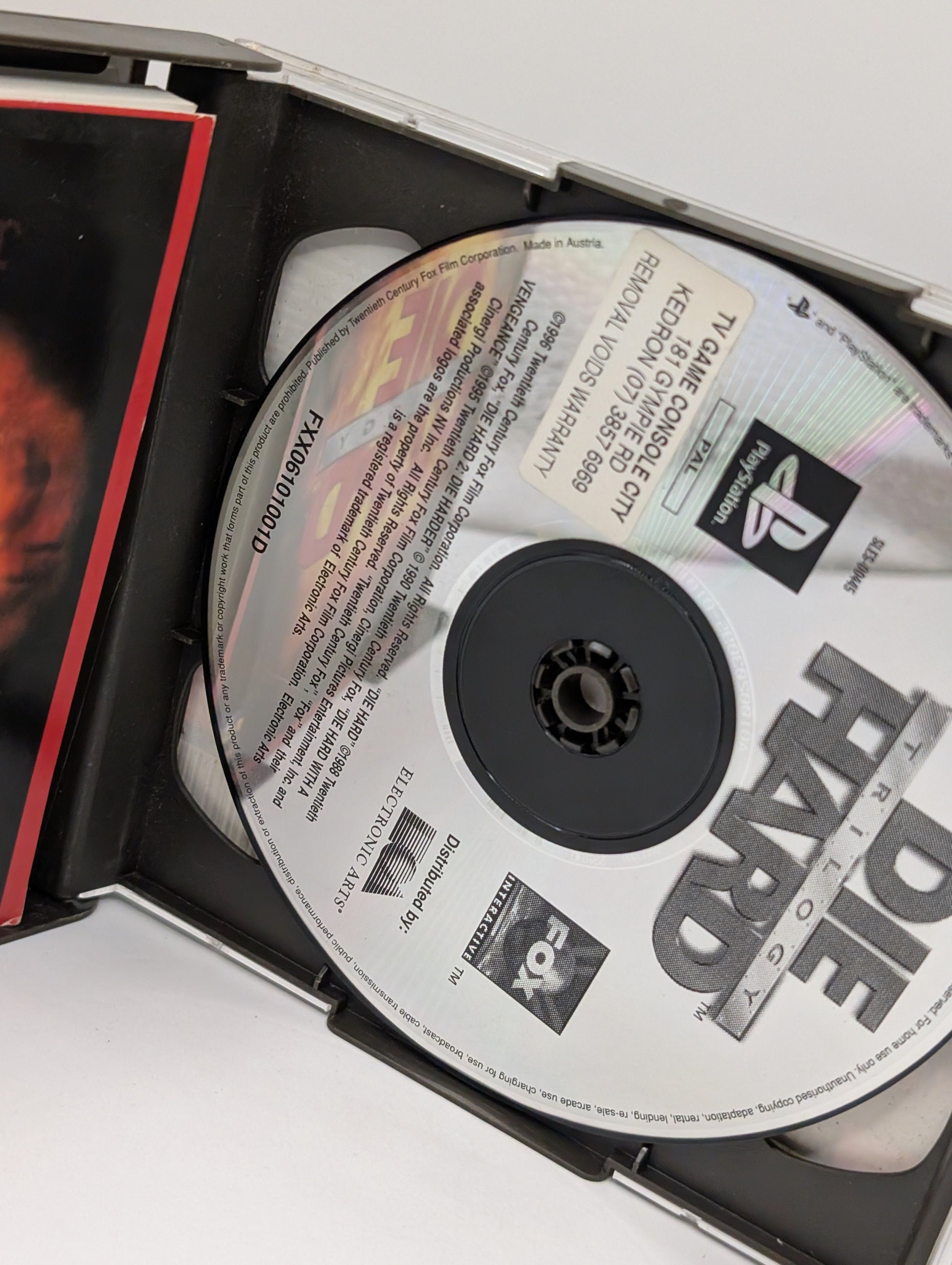 PS1 - Die Hard Trilogy Sony Playstation  One Game with Manual - PAL Tested FRENLY BRICKS - Open 7 Days