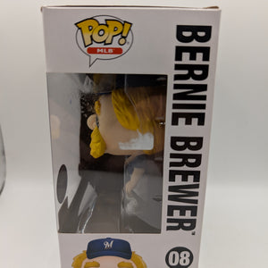 Funko Pop! MLB: BERNIE BREWER #08 Milwaukee Brewers Mascot Baseball FRENLY BRICKS - Open 7 Days