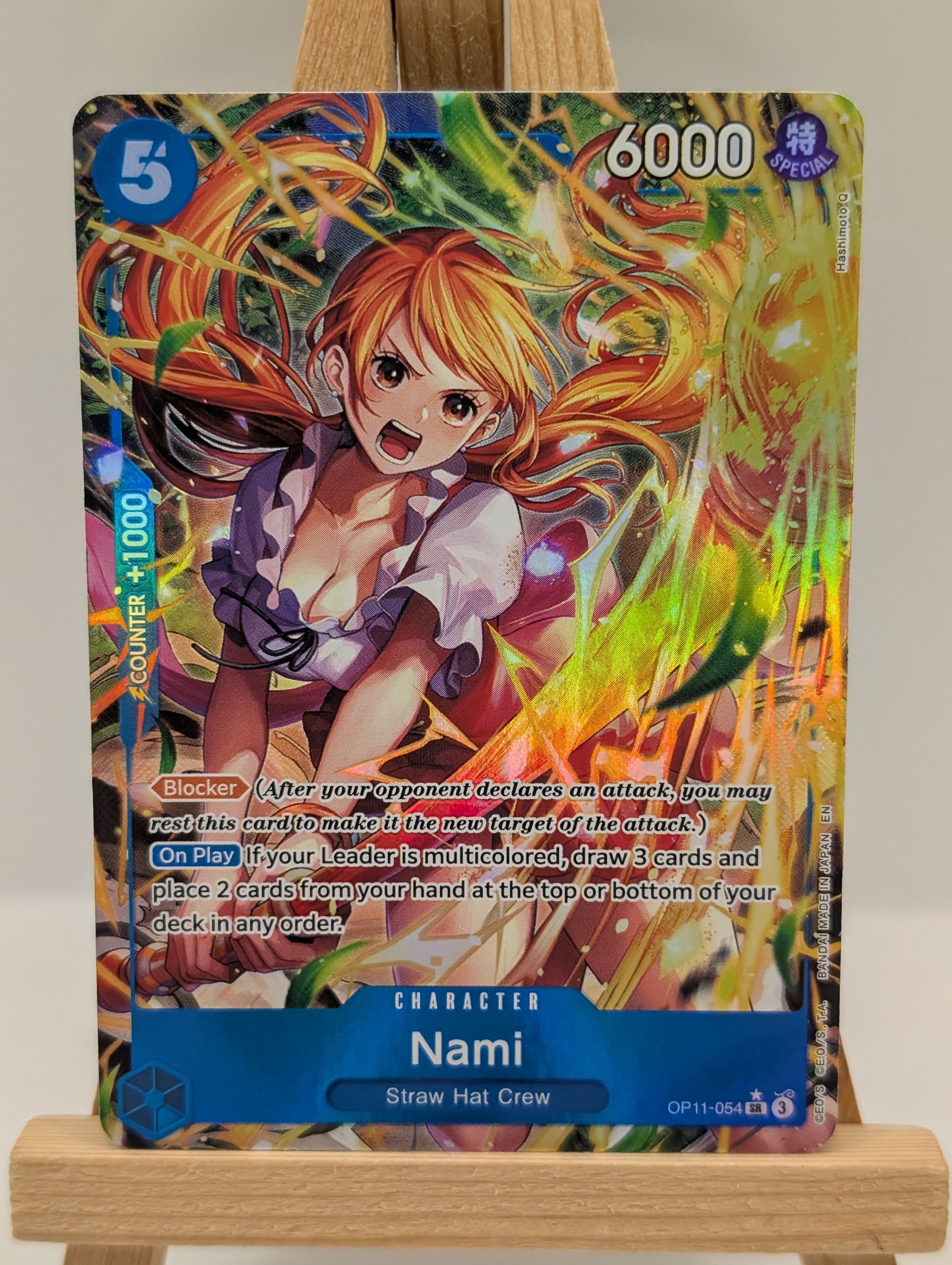 Nami OP11-054 (Alt Art) A Fist of Divine Speed One Piece Card Game English NM/m (2) FRENLY BRICKS - Open 7 Days