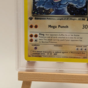 2000 POKEMON TEAM ROCKET Card DARK MACHAMP -HOLO 10/82  1ST EDITION  PSA 8 FRENLY BRICKS - Open 7 Days