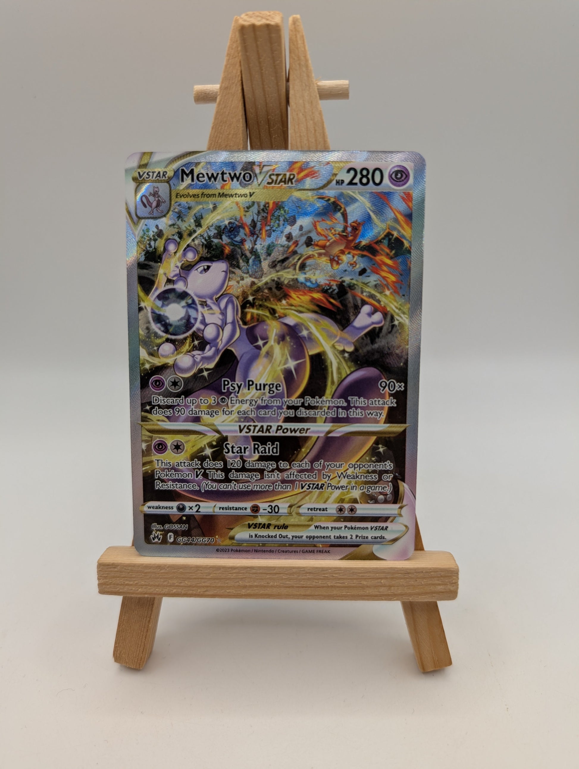 Mewtwo VSTAR GG44/GG70 - Crown Zenith Galarian Gallery Pokemon TCG - NM Card FRENLY BRICKS - Open 7 Days