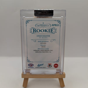 2024 AFL SELECT SUPREMACY ROOKIE ANGUS HASTIE BLUE /75  ST KILDA FRENLY BRICKS - Open 7 Days