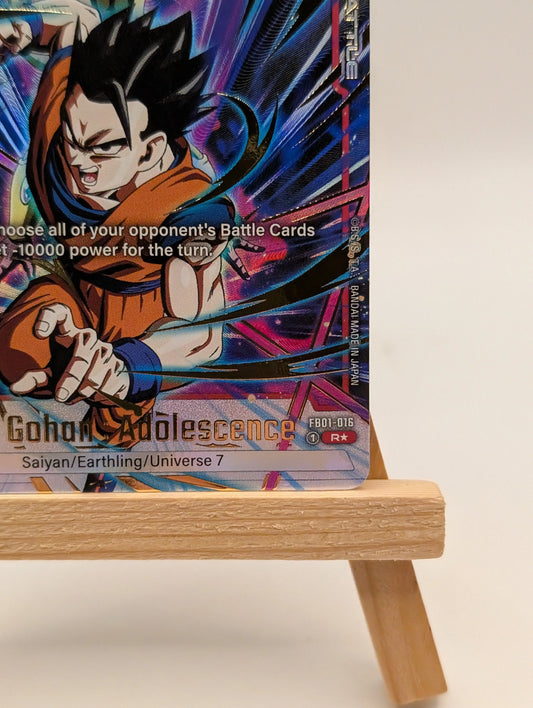 Son Gohan : Adolescence (Alt Art) FB01-016 R* (English) DBS Fusion World FB03 FRENLY BRICKS - Open 7 Days