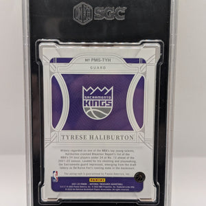 TYRESE HALIBURTON 2021-22 National Treasures Penmanship Auto /49 SGC 9 FRENLY BRICKS - Open 7 Days