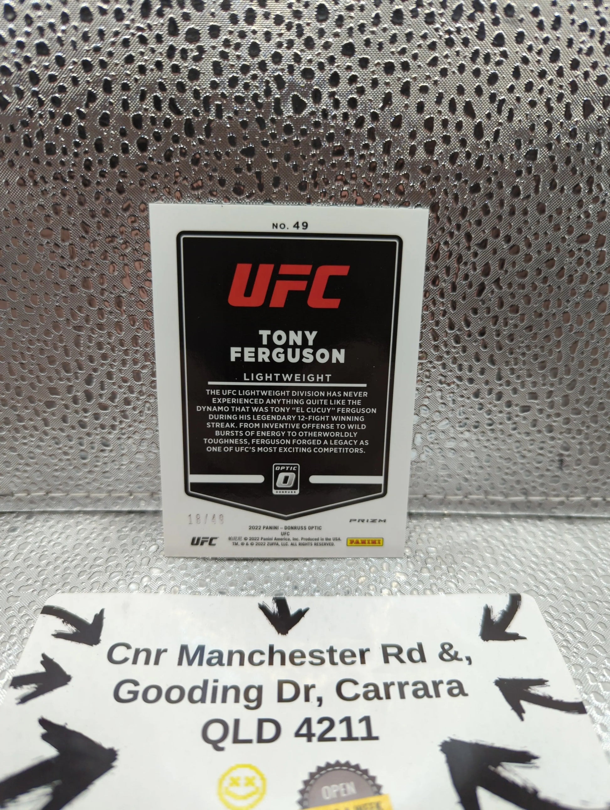 2022 Panini Donruss Optic - Tony Ferguson /49 UFC FRENLY BRICKS - Open 7 Days