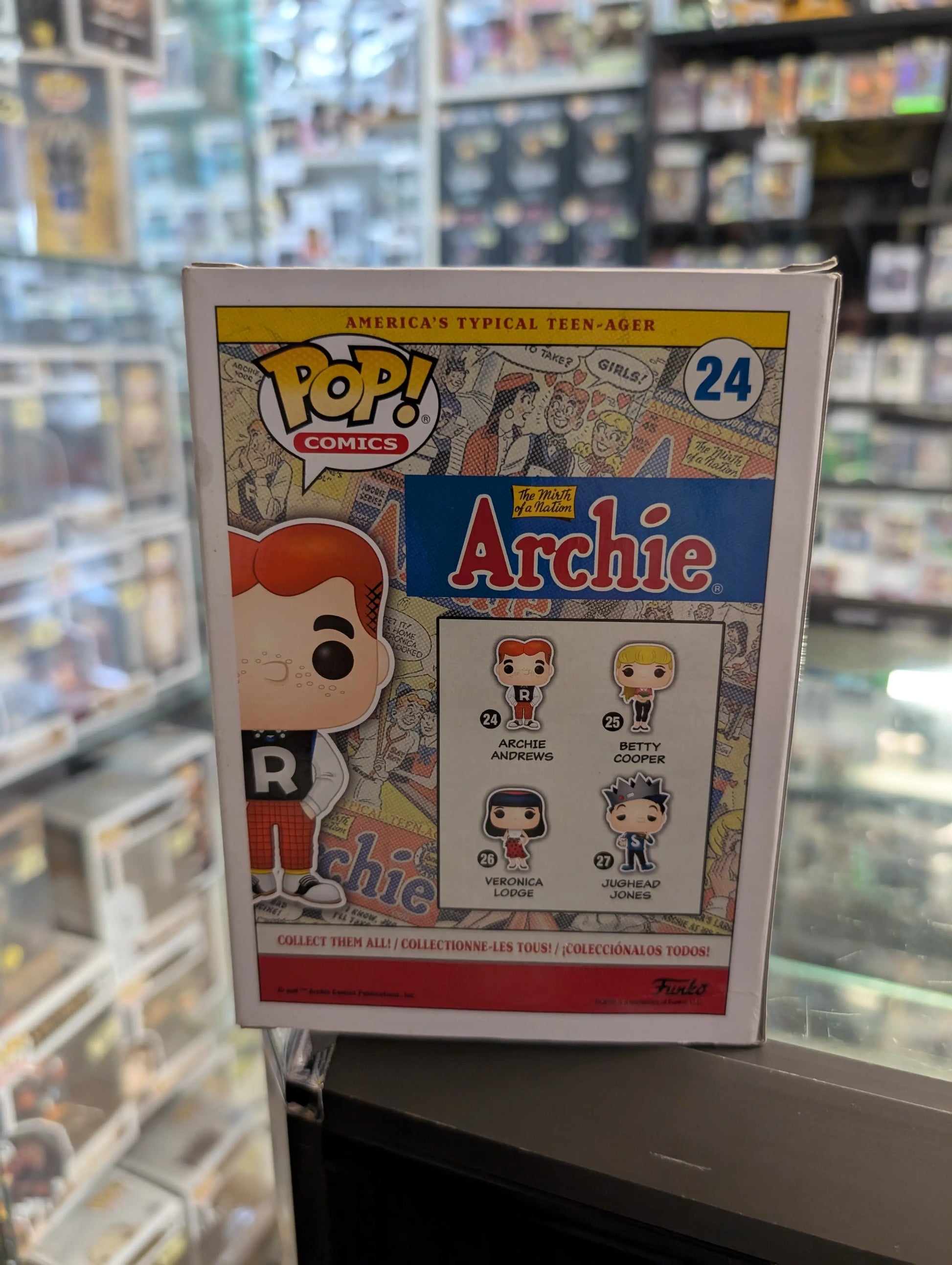 Funko Pop! Comics: Archie Comics - Archie Andrews Figure 24 FRENLY BRICKS - Open 7 Days