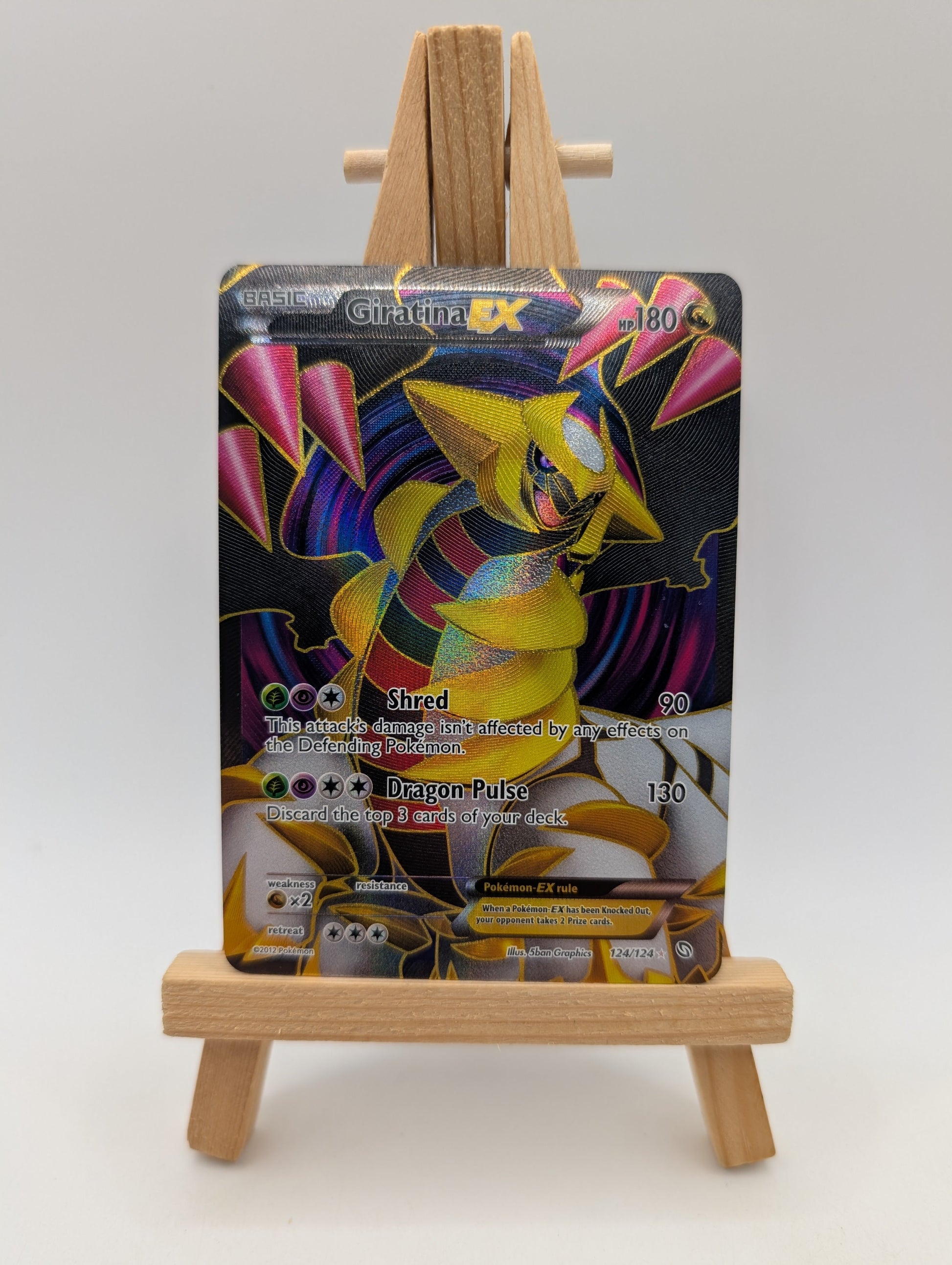 2012 Pokemon Giratina EX #124/124 Dragons Exalted Ultra Rare Holo FRENLY BRICKS - Open 7 Days