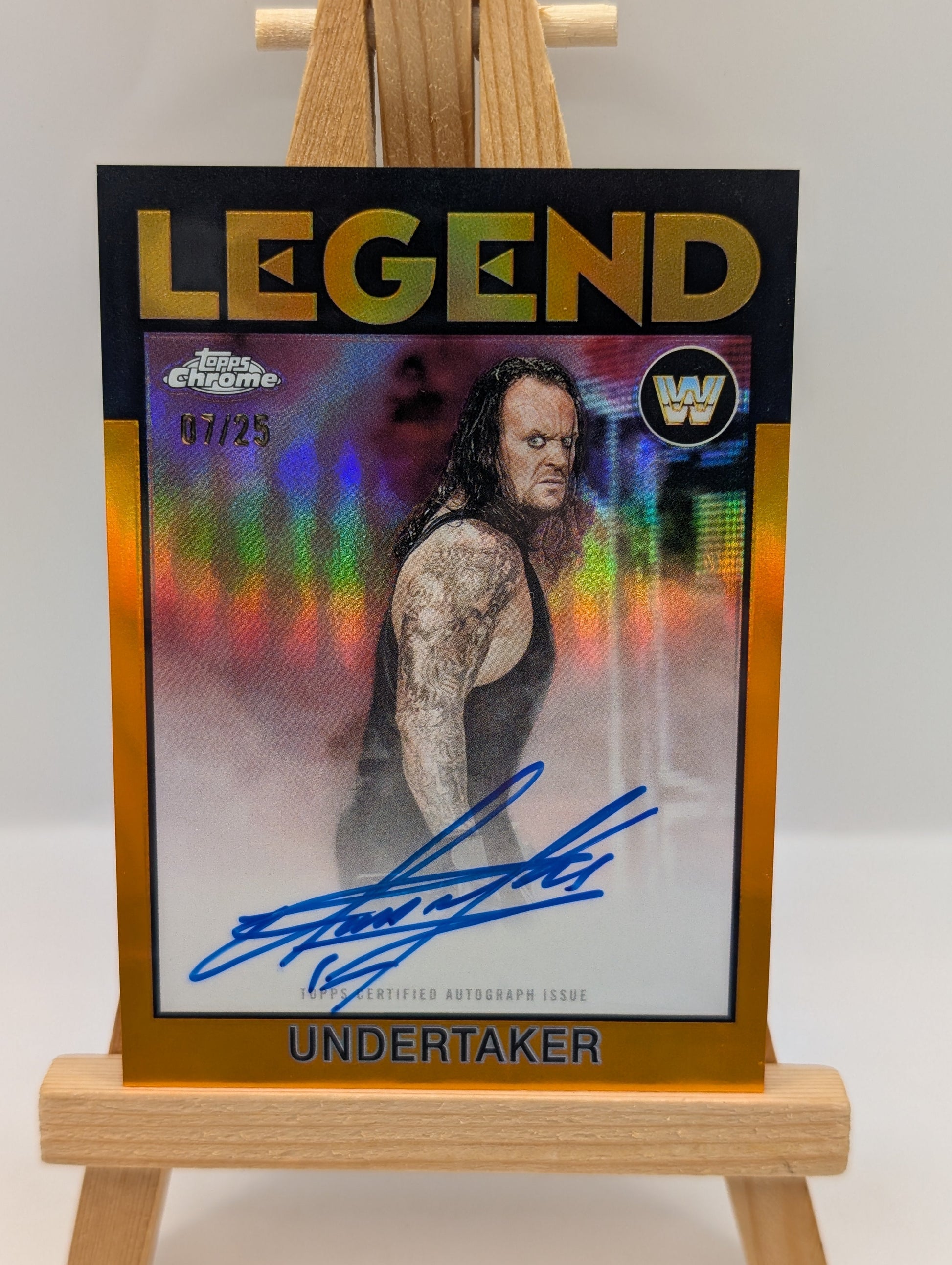 2026 Topps Chrome Undertaker Auto /25 Refractor WWE Signature FRENLY BRICKS - Open 7 Days