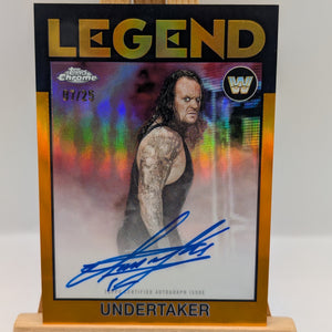 2026 Topps Chrome Undertaker Auto /25 Refractor WWE Signature FRENLY BRICKS - Open 7 Days