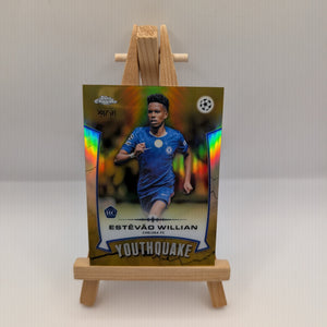 Estevao Willian Chelsea FC SP Youthquake bookend /50 RC Topps Chrome UCC 2026 FRENLY BRICKS - Open 7 Days