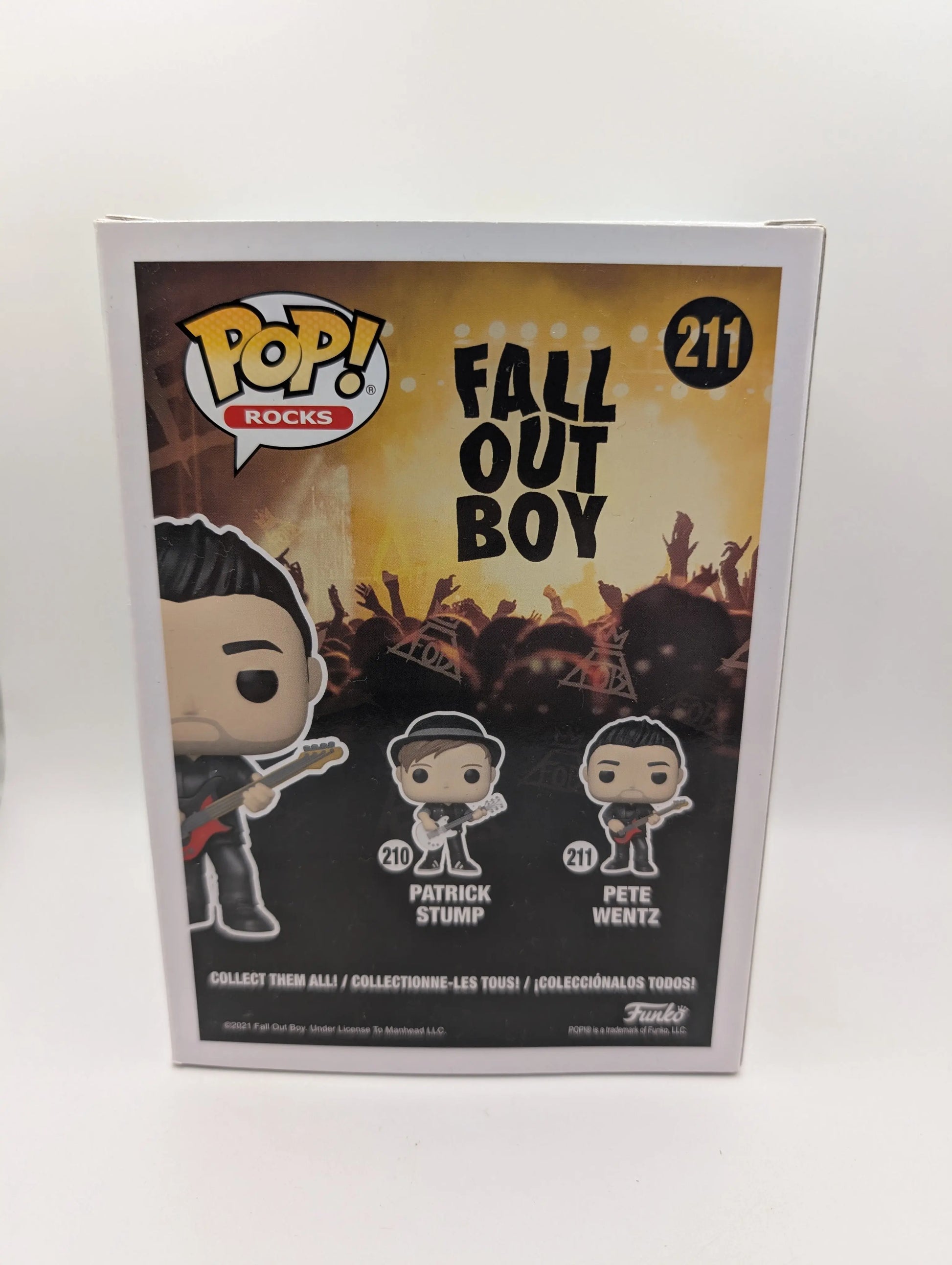 Rocks Funko Pop - Pete Wentz - Fall Out Boy - No. 211 FRENLY BRICKS - Open 7 Days