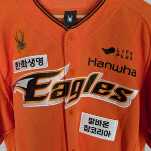 KBO Spyder Hanwha Eagles 2024 Authentic Orange Home XXL Jersey