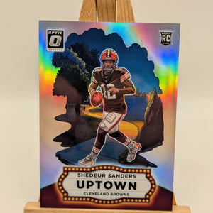 Shedeur Sanders Uptown Rookie #18 Browns 2025 Panini Donruss Optic SSP (RC) FRENLY BRICKS - Open 7 Days
