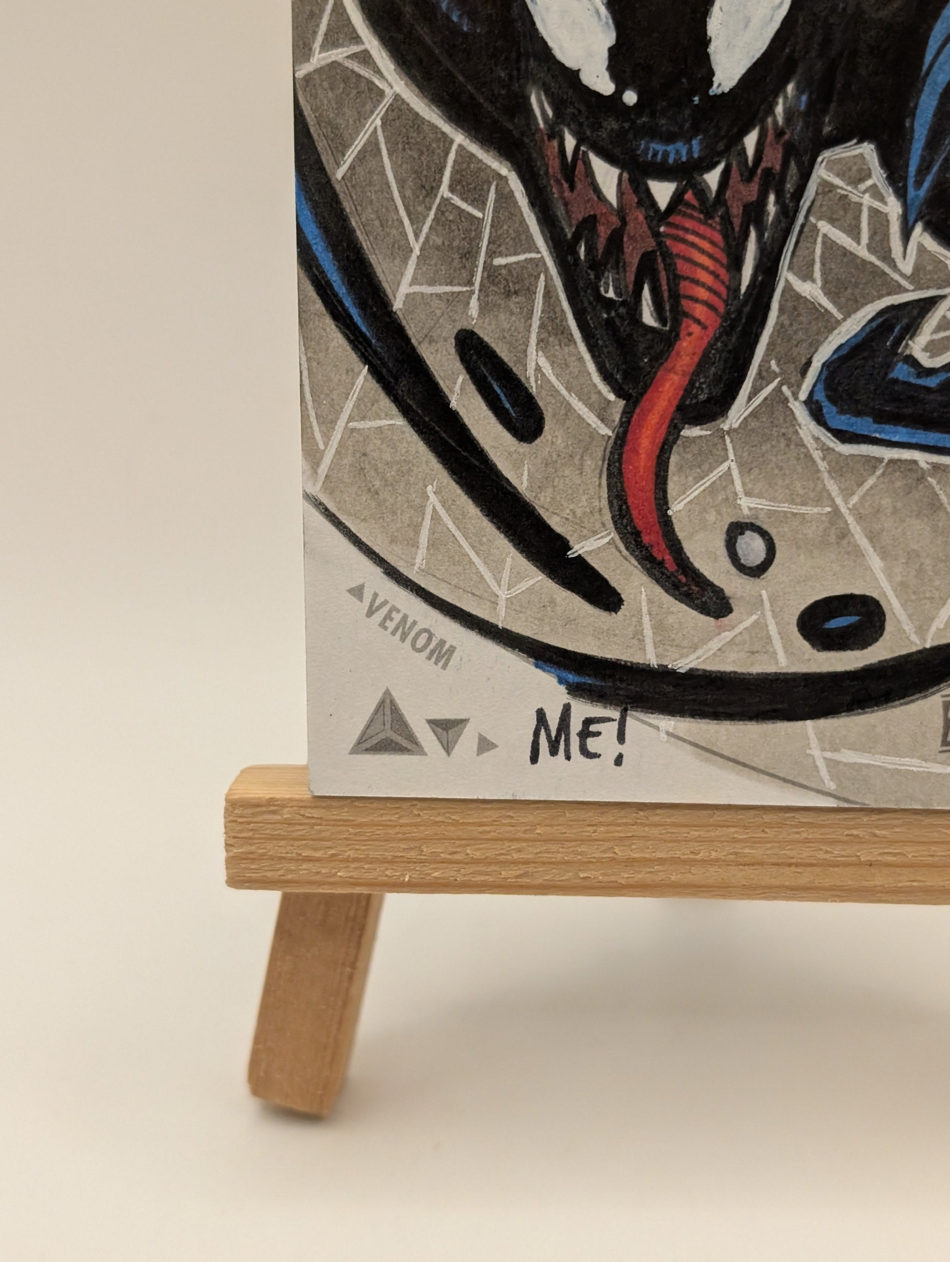 2019 Upper Deck Marvel Premier Sketch Cards Dual Panel Auto Signed 1/1 VENOM FRENLY BRICKS - Open 7 Days