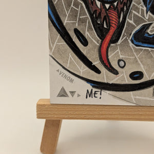 2019 Upper Deck Marvel Premier Sketch Cards Dual Panel Auto Signed 1/1 VENOM FRENLY BRICKS - Open 7 Days