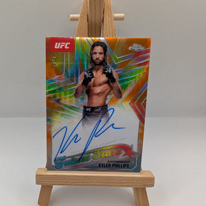 2025 Topps Chrome UFC Kyler Phillips Future Stars Auto Refractor SP #/25 FRENLY BRICKS - Open 7 Days