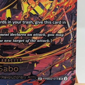 One Piece TCG - Sabo (SP) PRB02-014 - OP15 - Adventure on Kami's Island FRENLY BRICKS - Open 7 Days