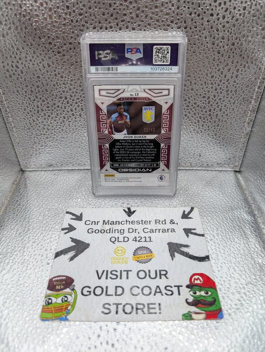 2023-24 Obsidian Soccer JOHN DURAN PSA 9 Rookie Base Orange Electric Etch /40 #13 FRENLY BRICKS - Open 7 Days