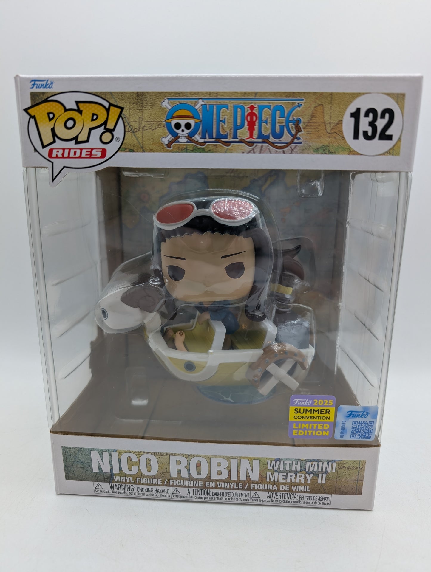 Funko POP! One Piece Nico Robin with Mini Merry II #132 2025 Summer Con