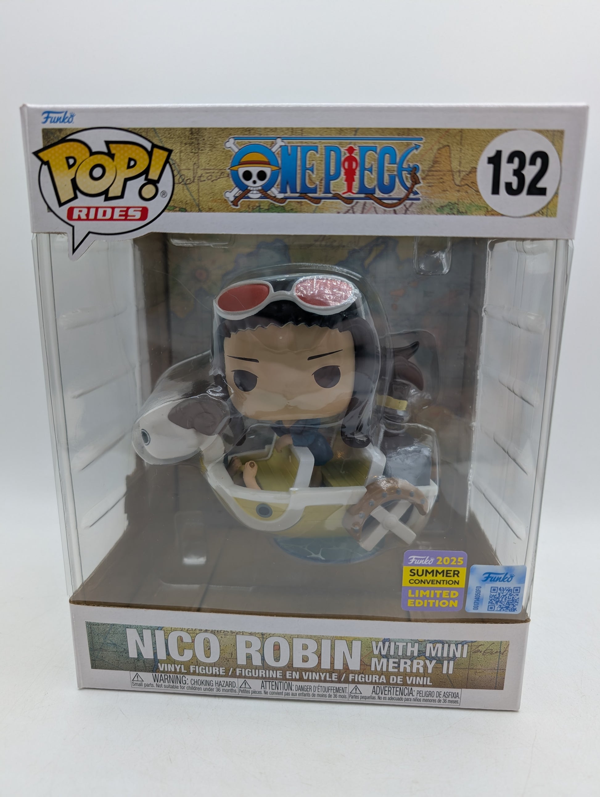 Funko POP! One Piece Nico Robin with Mini Merry II #132 2025 Summer Con image 1