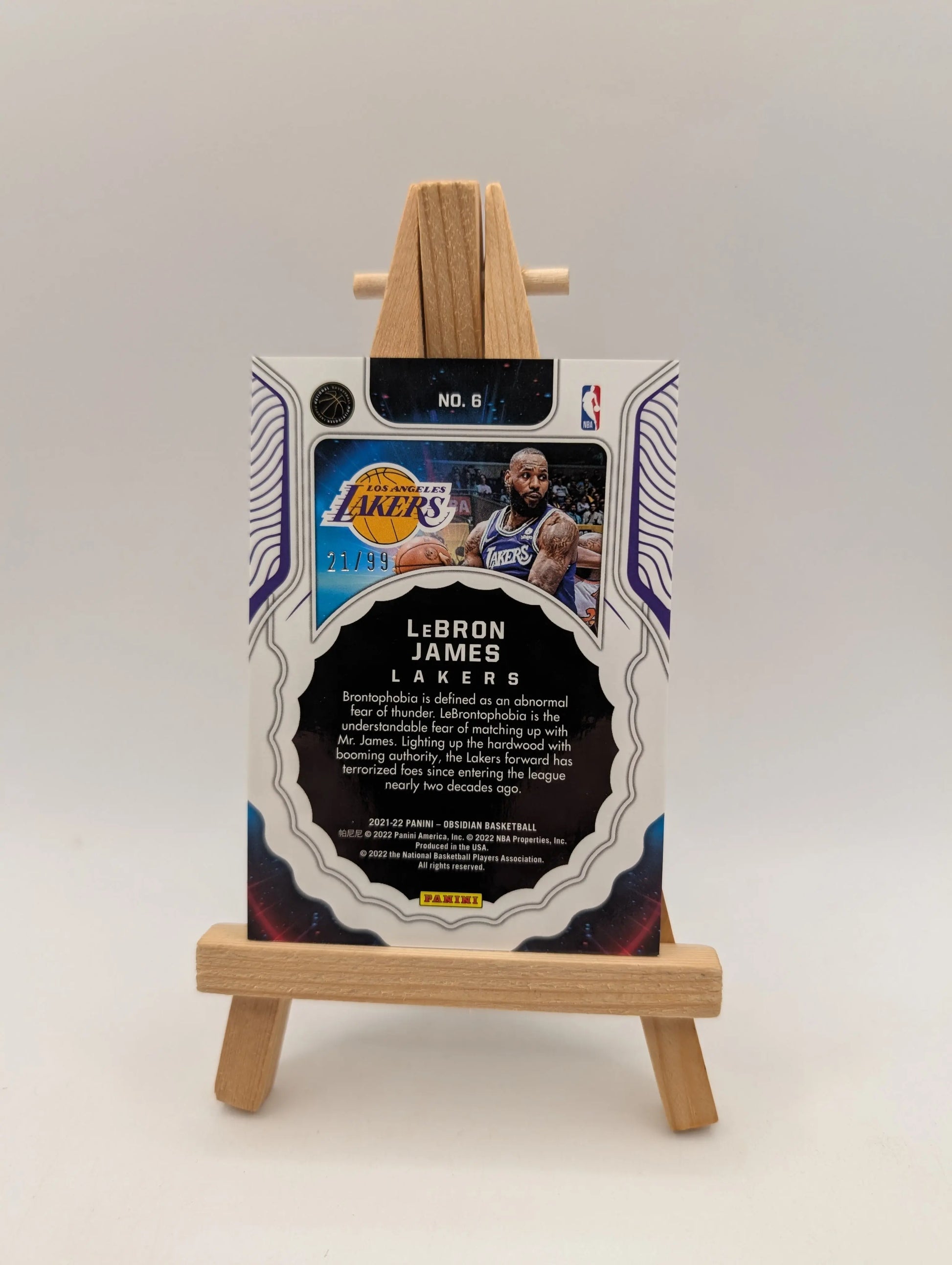 2021-22 Panini Obsidian Lebron James Supernova /99 Lakers SP FRENLY BRICKS - Open 7 Days