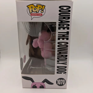 Funko Pop! Special Ed Cartoon Network #1070 Courage the Cowardly Dog Flocked FRENLY BRICKS - Open 7 Days