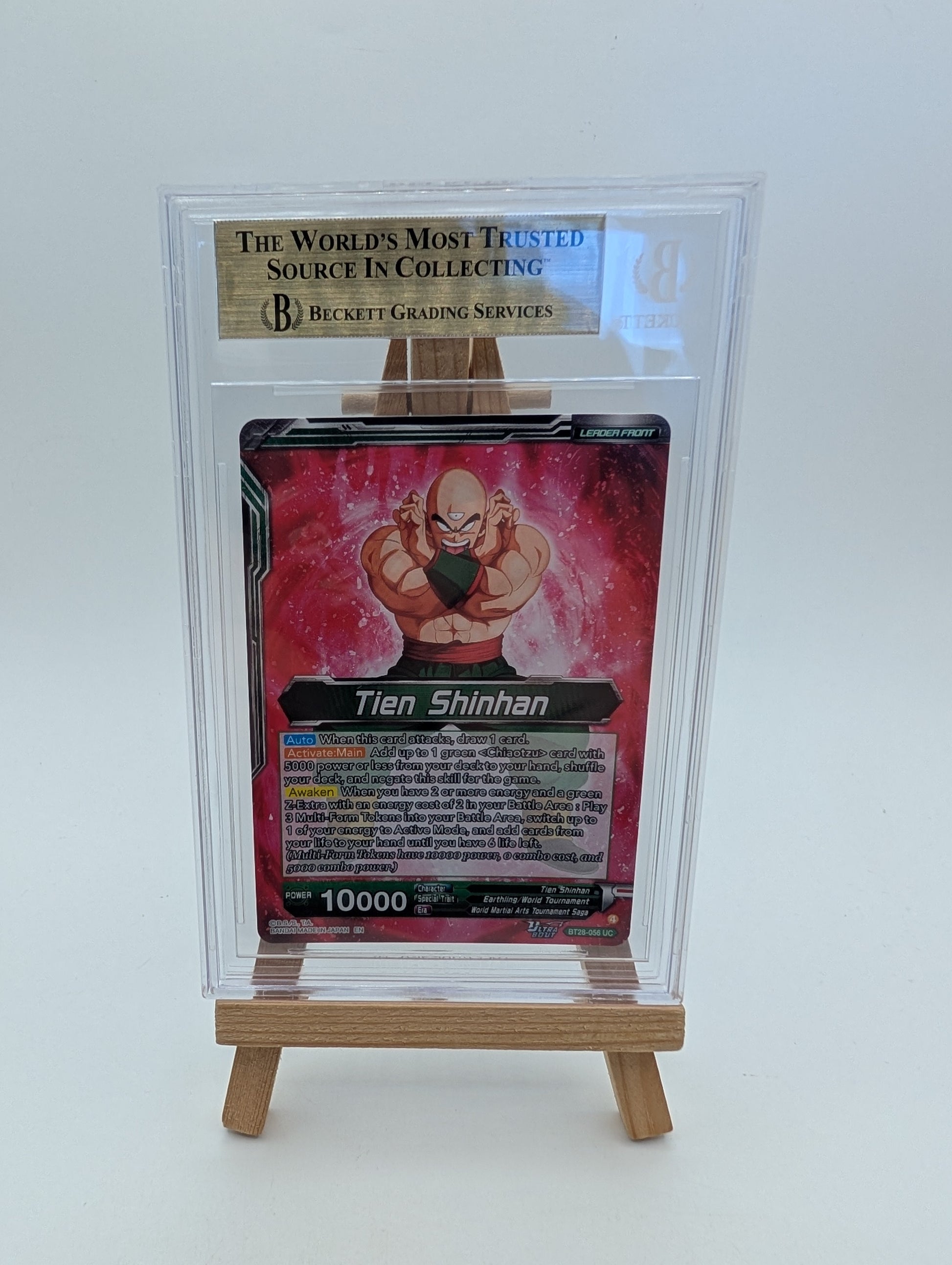Dragon Ball Super Tien Shinhan, Return of the Mysterious Technique BT28-056 SLR BGS 10 FRENLY BRICKS - Open 7 Days