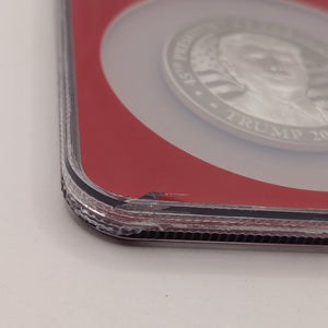 Equatorial Guinea 2017 Silver 1,000 Francos Donald Trump Inaugural Releases NGC Proof-70 UC (Red Frame Holder FRENLY BRICKS - Open 7 Days
