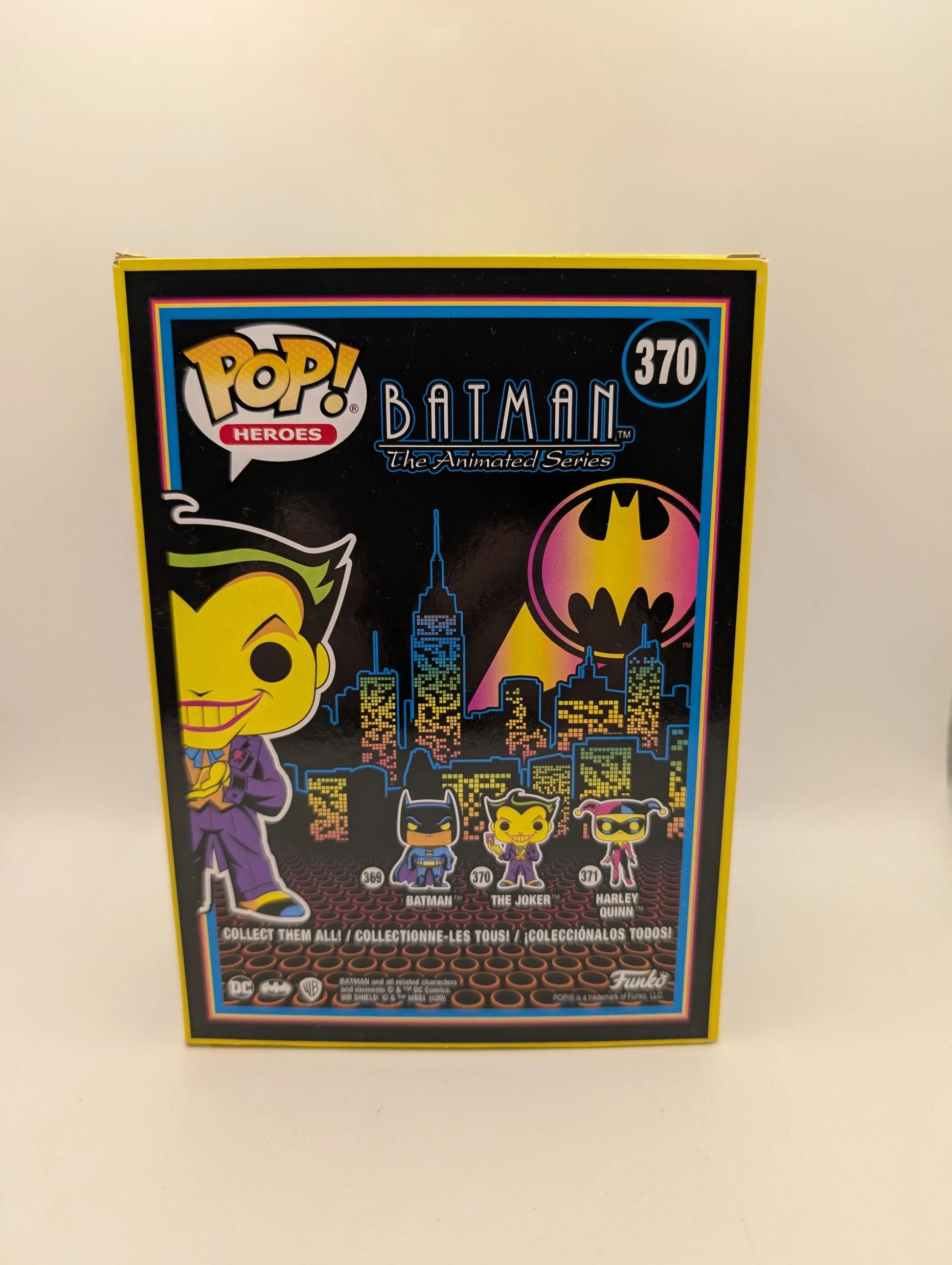 Funko Pop! Heroes - The Joker - Vinyl Figure #370 Black Light Glow FRENLY BRICKS - Open 7 Days