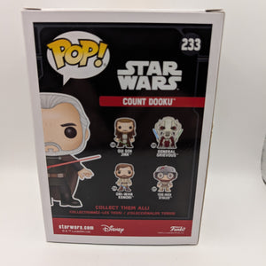 Funko Pop! Vinyl: Star Wars - Count Dooku - Smuggler's Bounty (Exclusive) #233 FRENLY BRICKS - Open 7 Days