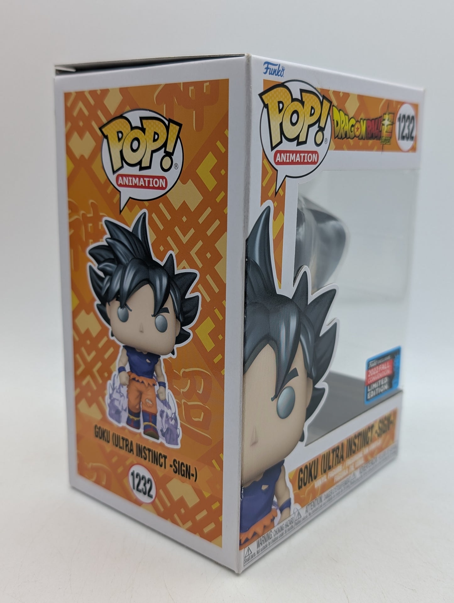 Funko Pop! Dragon Ball Goku Ultra Instinct Sign #1232 2022 Fall NYCC