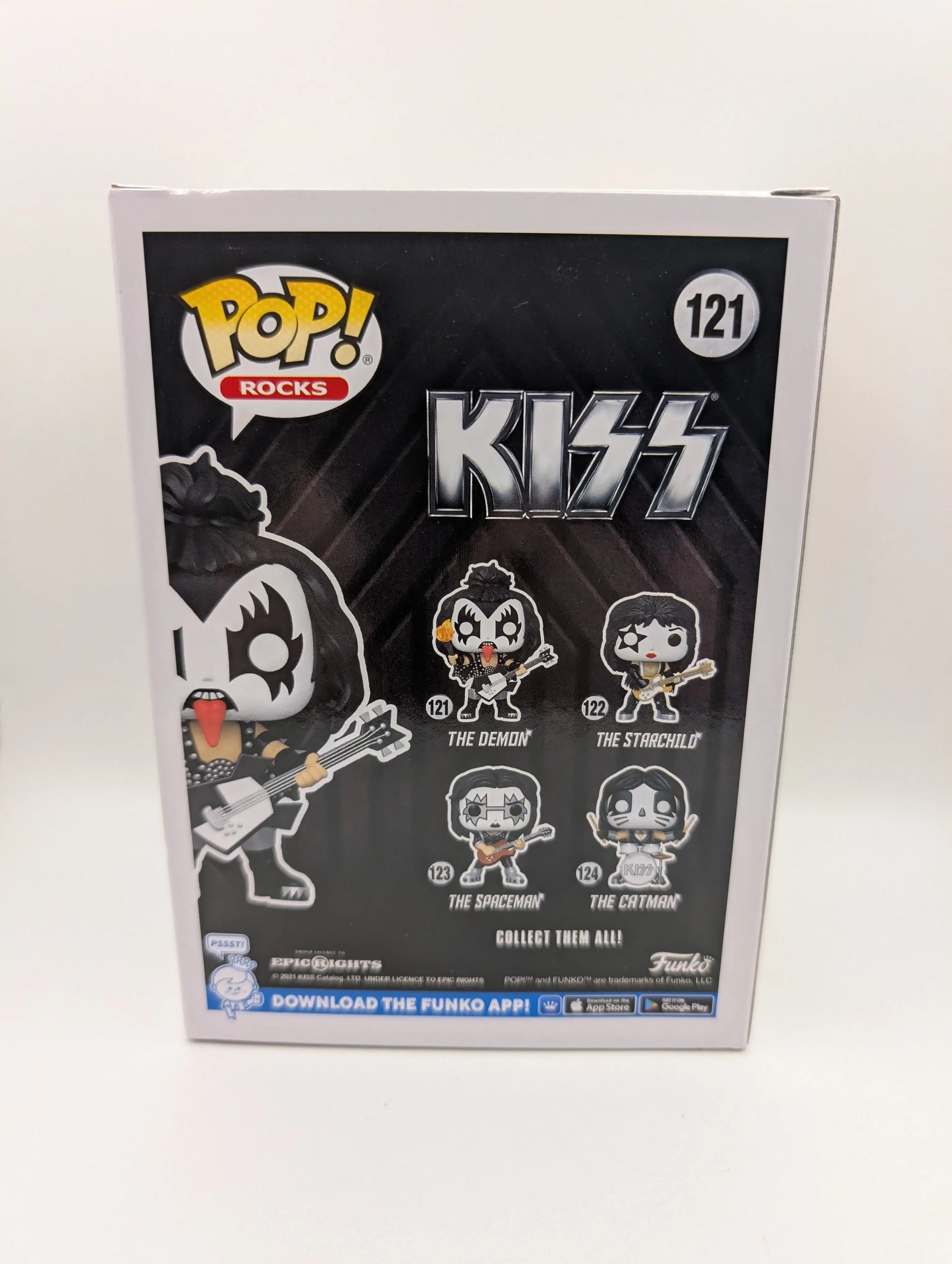 The Demon - KISS Funko Pop #121 - Funko Exclusive GITD FRENLY BRICKS - Open 7 Days