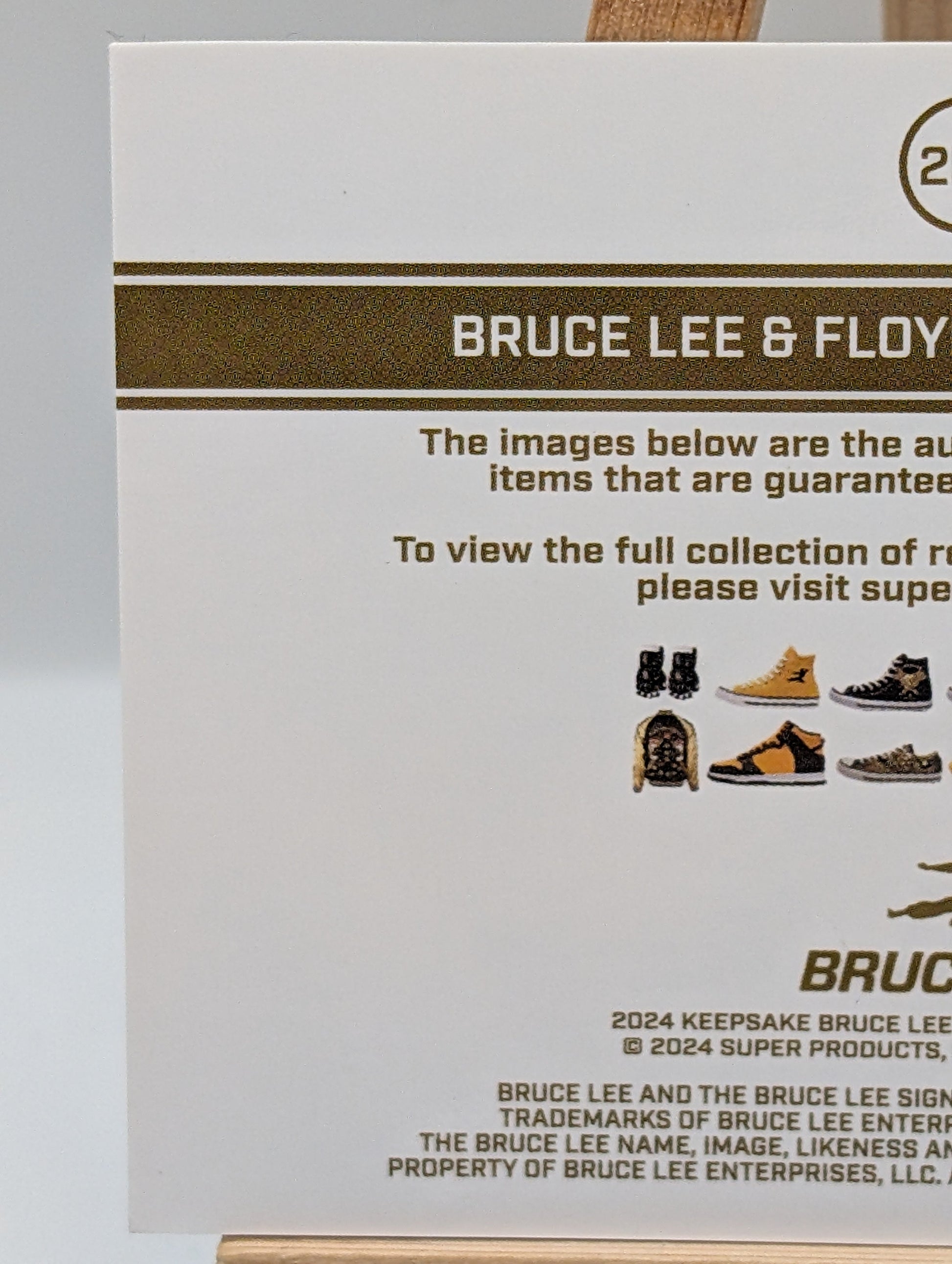 #26 2024 Keepsake Bruce Lee Floyd Mayweather Jr #254 Dual Relic FRENLY BRICKS - Open 7 Days