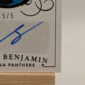 2014 National Treasures Kelvin Benjamin Rookie Patch Auto 5/5 Gloves NFL FRENLY BRICKS - Open 7 Days