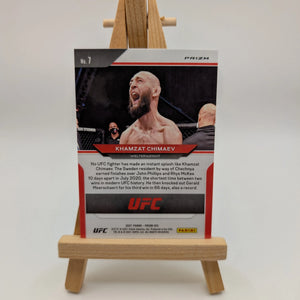 2021 Panini Prizm UFC - Khamzat Chimaev #7 Silver Prizm (RC) FRENLY BRICKS - Open 7 Days