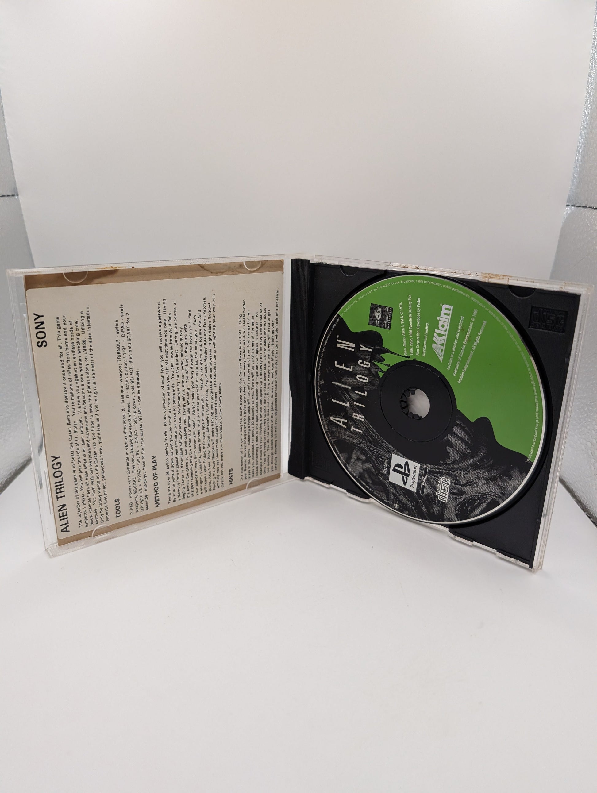 Alien Trilogy - Sony PlayStation 1 PS1 - PAL - 1996 - With Manual FRENLY BRICKS - Open 7 Days