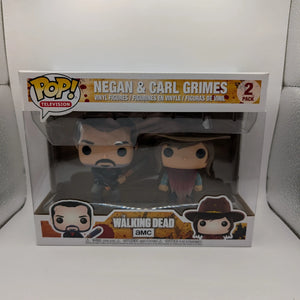 Funko Pop! The Walking Dead: Negan and Carl Grimes 2 Pack FRENLY BRICKS - Open 7 Days