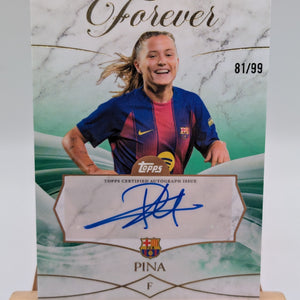 Topps Barcelona Forever Claudia Pina Auto /99 FRENLY BRICKS - Open 7 Days