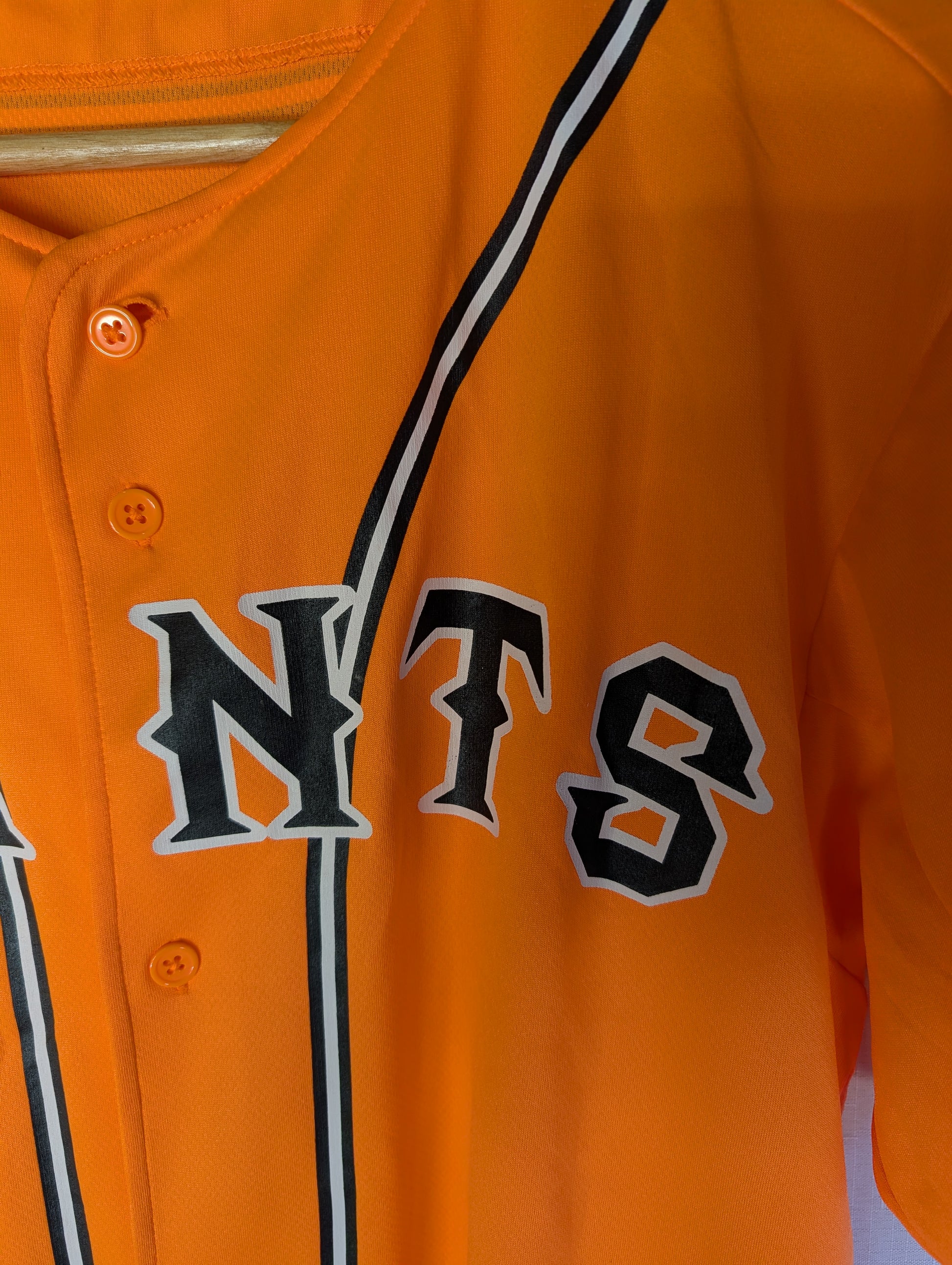 Nippon Baseball Adidas Yohiuri Giants Orange Blank Jersey Large