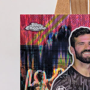 2024-25 Topps Chrome UEFA Final Destination Alisson Becker Hongbao Red 1/8 ≈1/1 FRENLY BRICKS - Open 7 Days